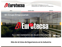 Tablet Screenshot of eurotecsa.com